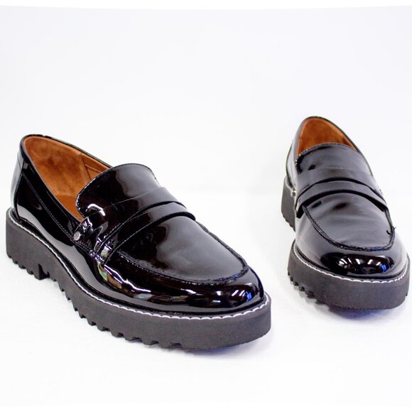 Franco Sarto Cassandra Platform Penny Loafer Black Slip-On Womens Shoes Size 6.5 - Picture 3 of 10